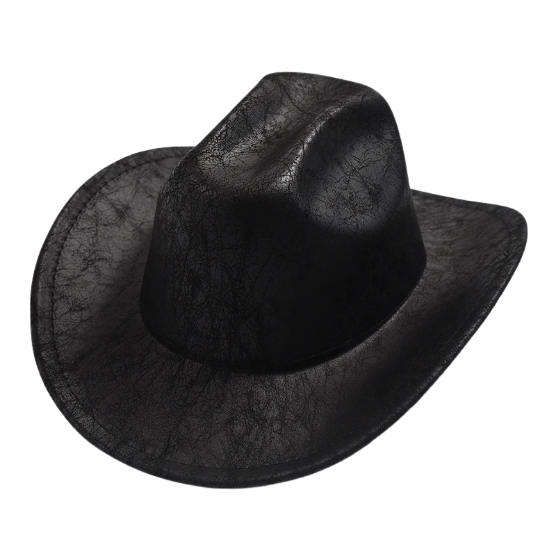 Cowboyhatt i vintageimitation av läder