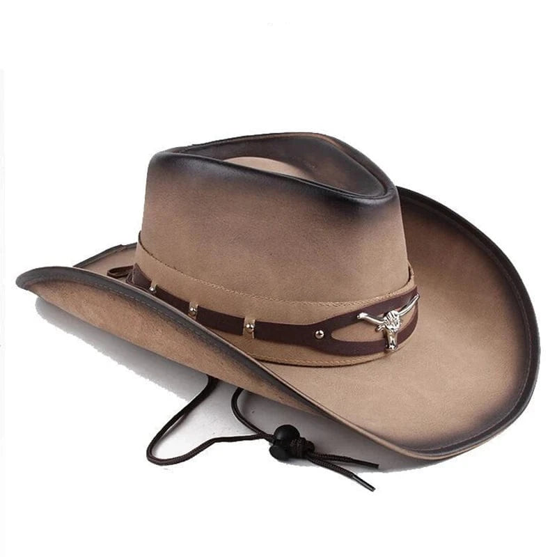 Cowboyhatt läder