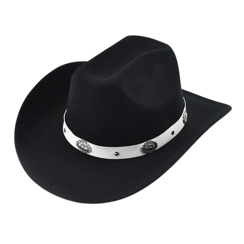 Cowboyhatt med Silverprydnad