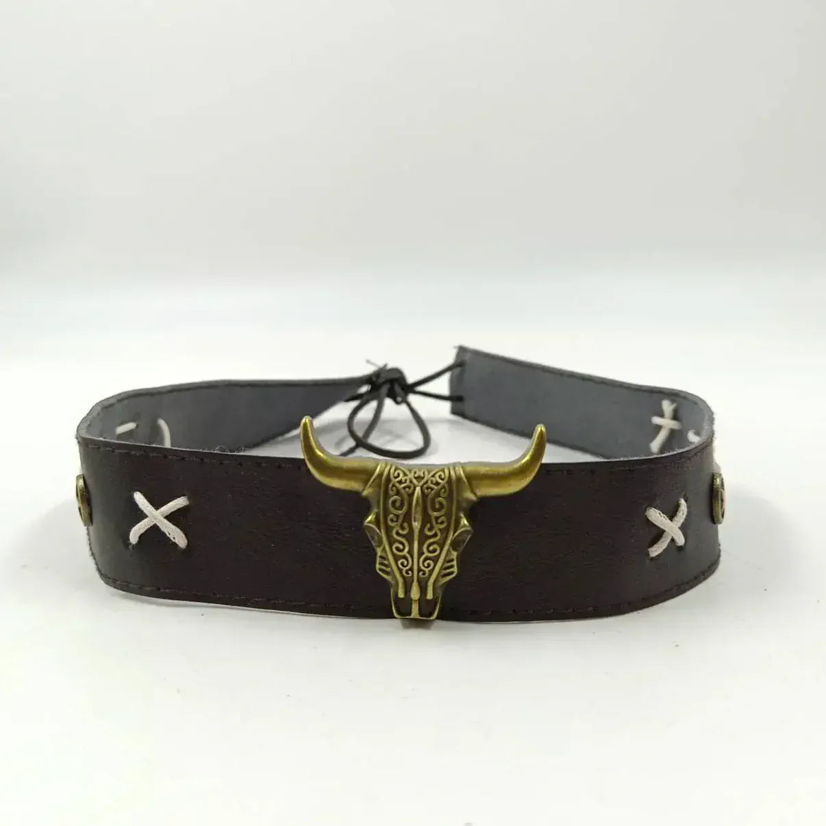 Cowboyhattband vintage tjurhuvud