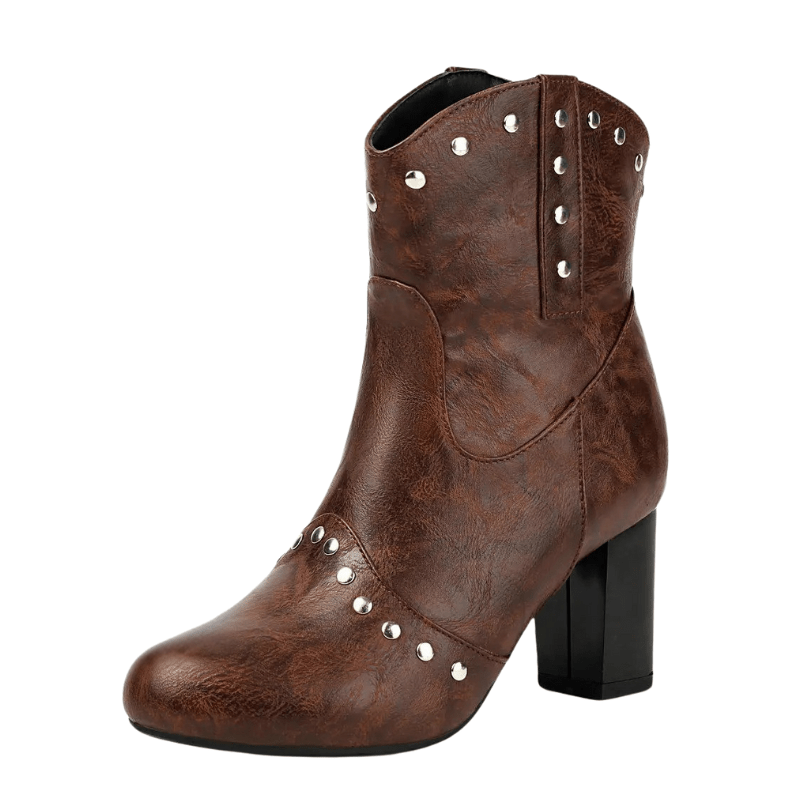 Cowgirl-Ankelboots med Nitar