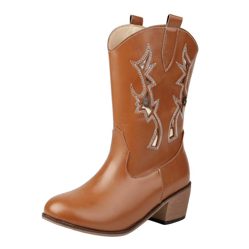 Cowgirl Boots med Utskärningar