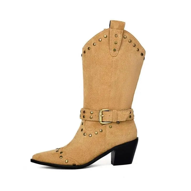 Cowgirl boots mocka