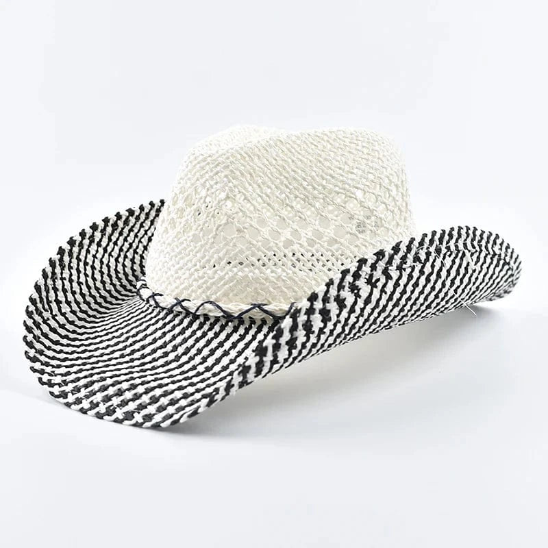 Cowgirlhatt i handflätad halm