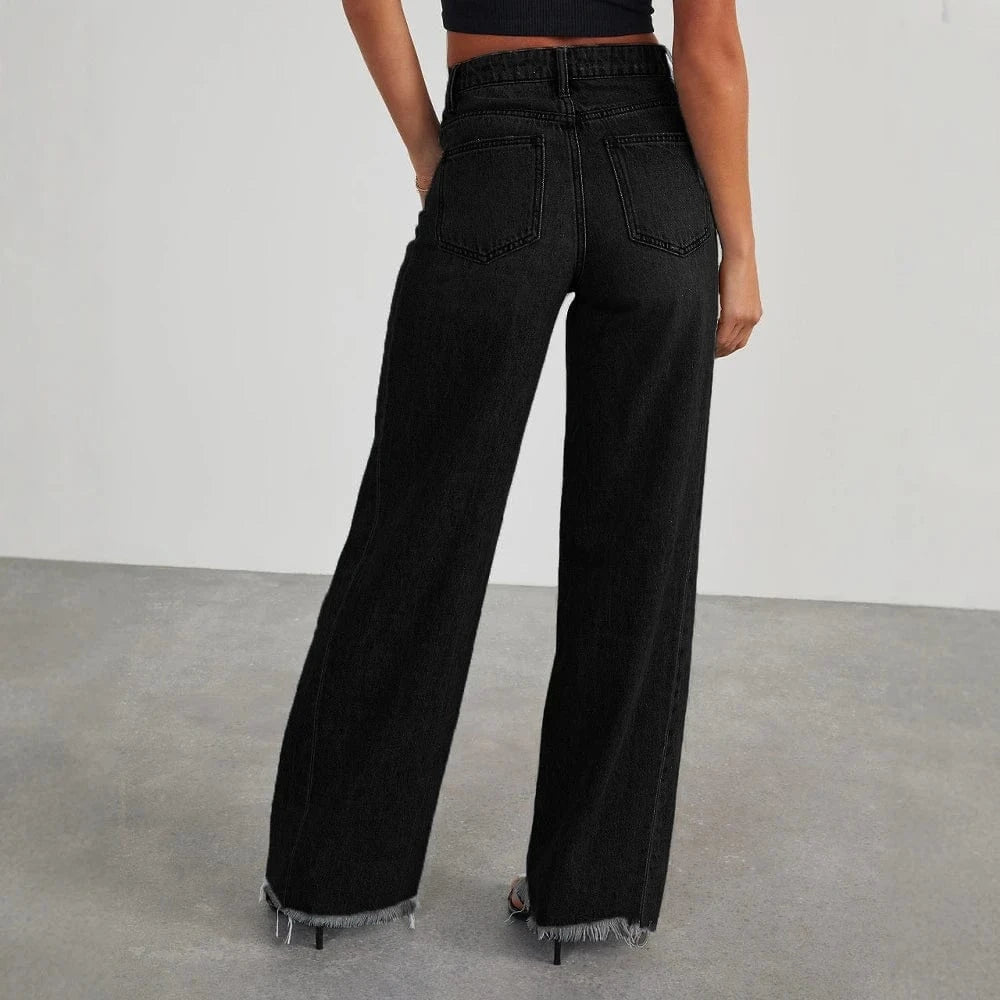Cropped jeans dam