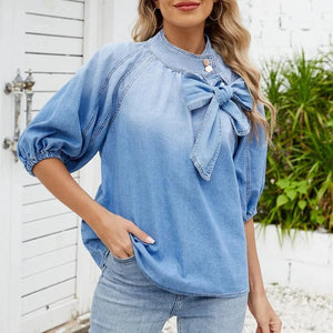 Denim blus Ljusblå / S