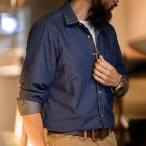 Denimskjorta Western klassisk