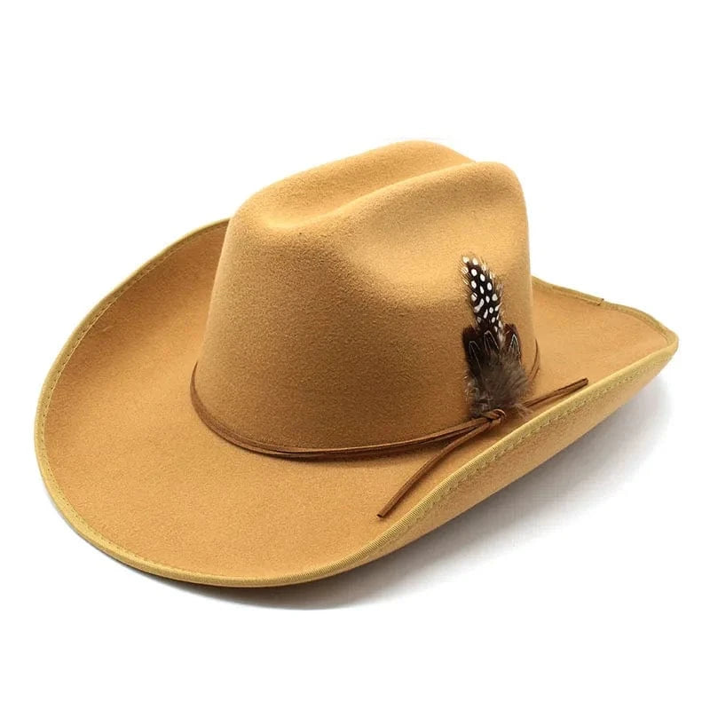 Elegant Cowboyhatt med Fjäder