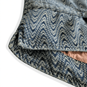 Fiskbensmönstrad väst