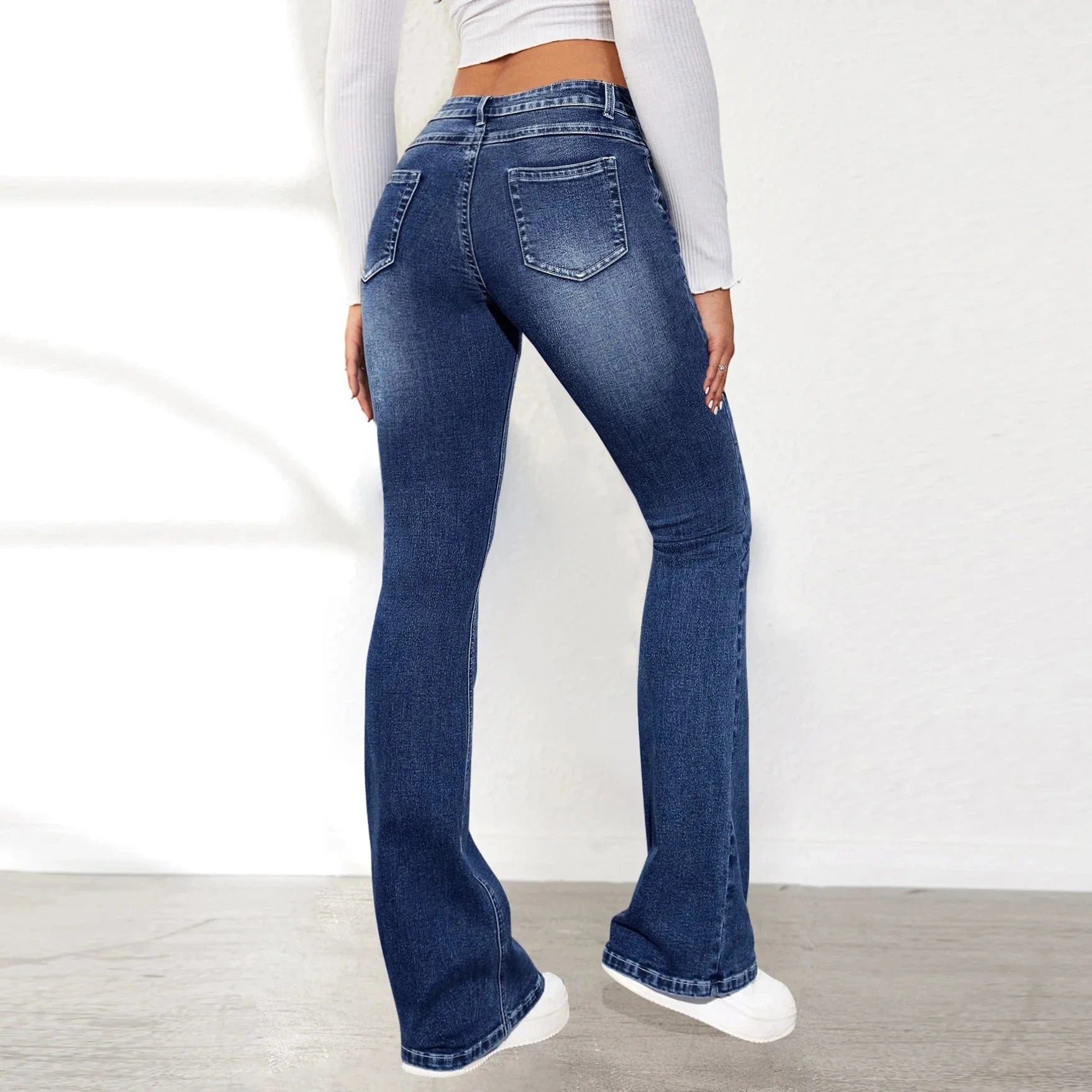 Flare jeans hög midja