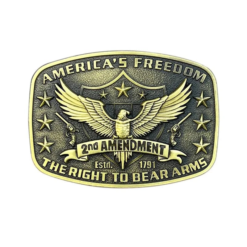 Freedom Bältesspänne 2nd Amendment Vapen
