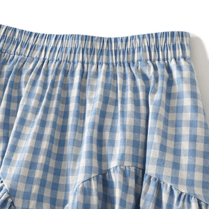 Gingham kjol
