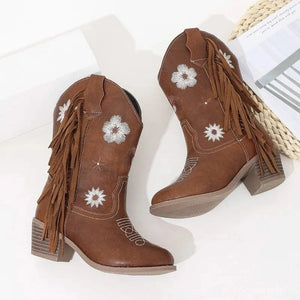 Bruna Cowboyboots för Flickor