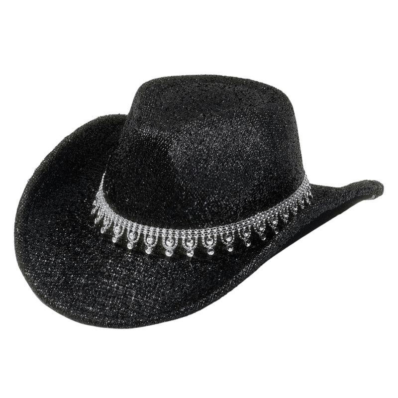 Glittrig cowboyhatt