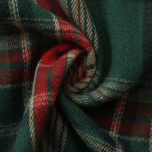 Grön rutig flanellskjorta herr