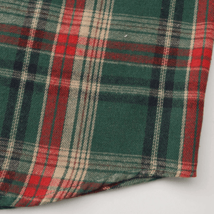 Grön rutig flanellskjorta herr