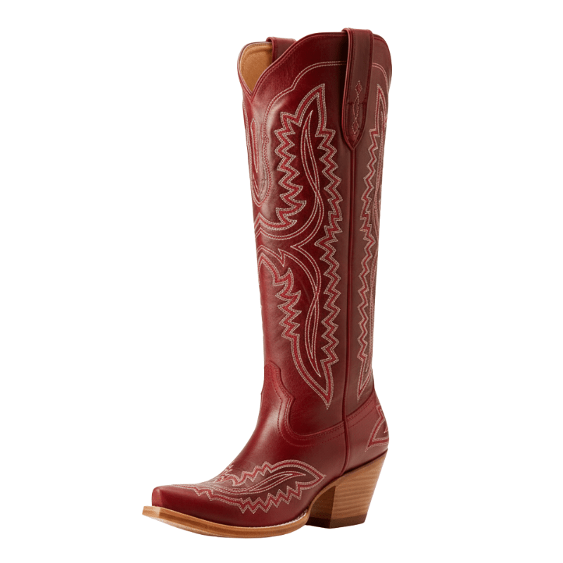 Höga Cowboyboots med Klassiskt Broderi för Dam