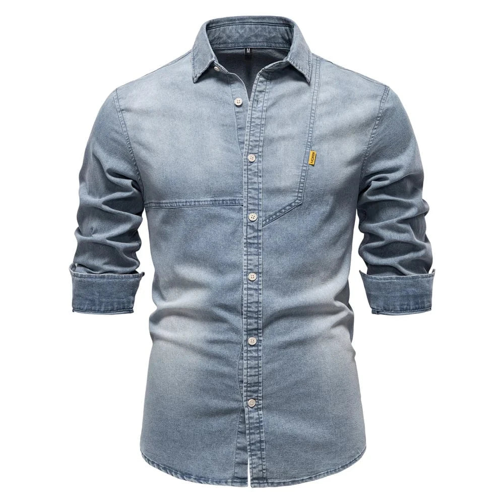 Jeans skjorta herr