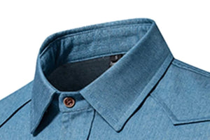 Jeans skjorta western