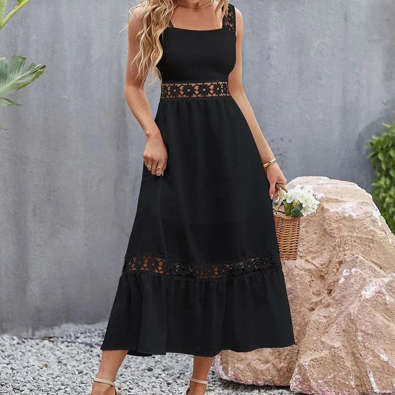Klänning broderie anglaise