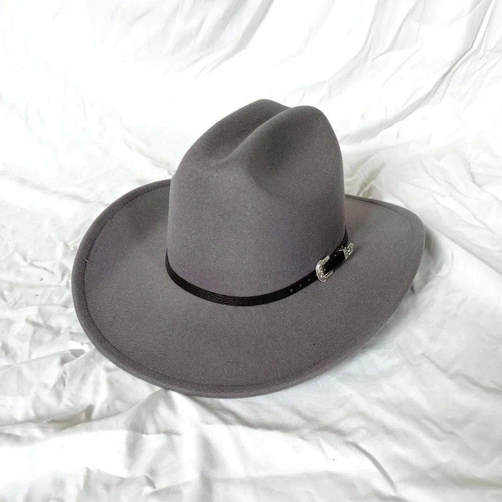 Klassisk Cowboyhatt Läderband
