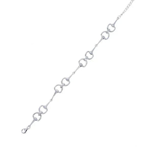 Klassiskt Silverarmband Hästbett Silver / 15med4cm