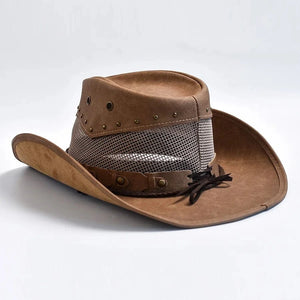 Läder Cowboyhatt