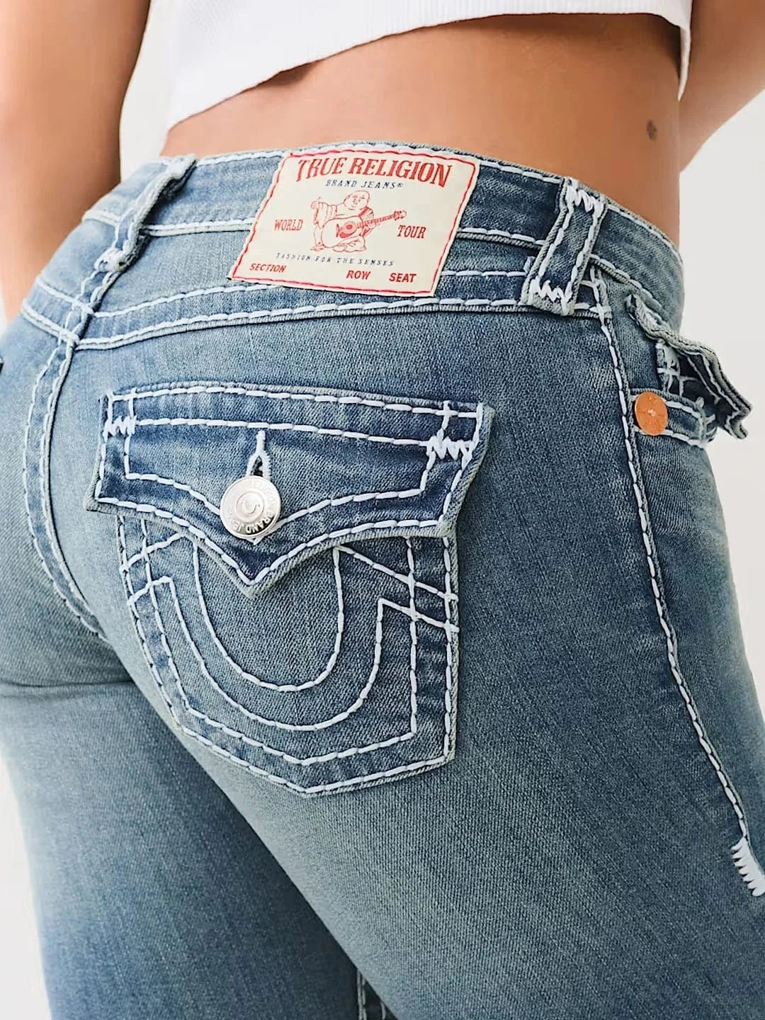 Lågmidjade bootcut jeans