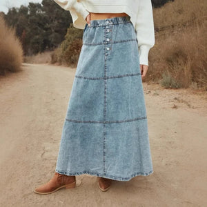Lång kjol jeans