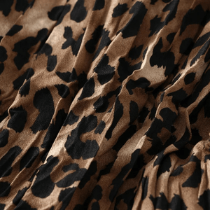 Leopard kjol lång