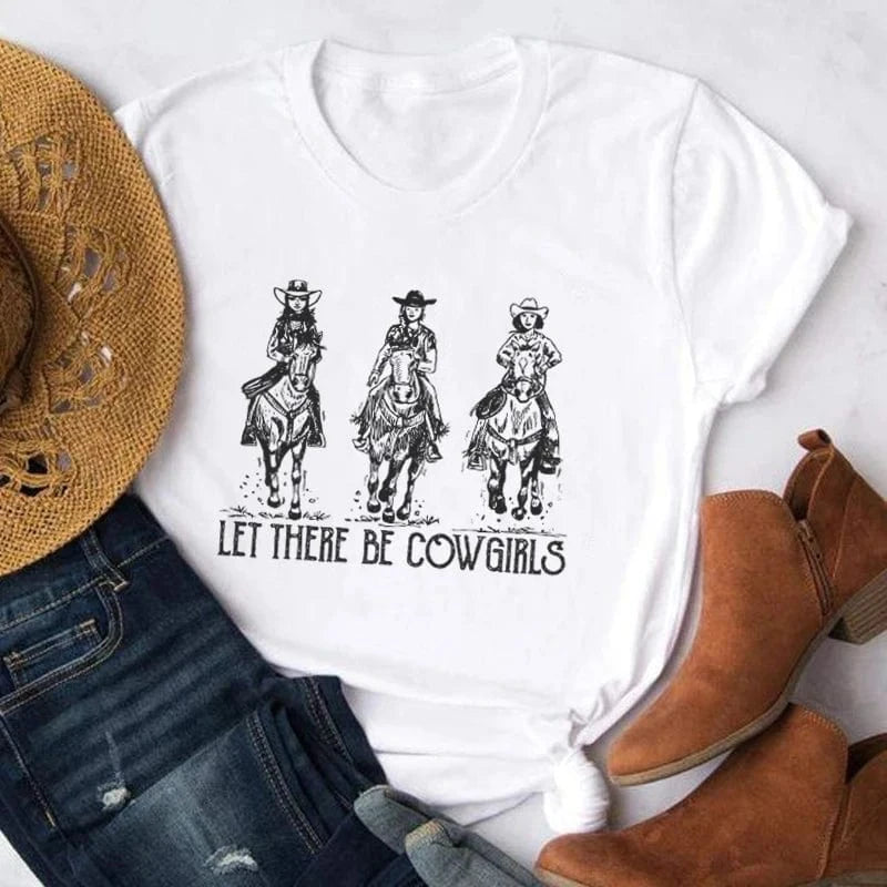 "Let There Be Cowgirls" T-shirt