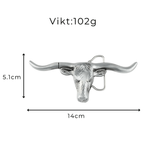 Longhorn Tjurskalle Bältesspänne