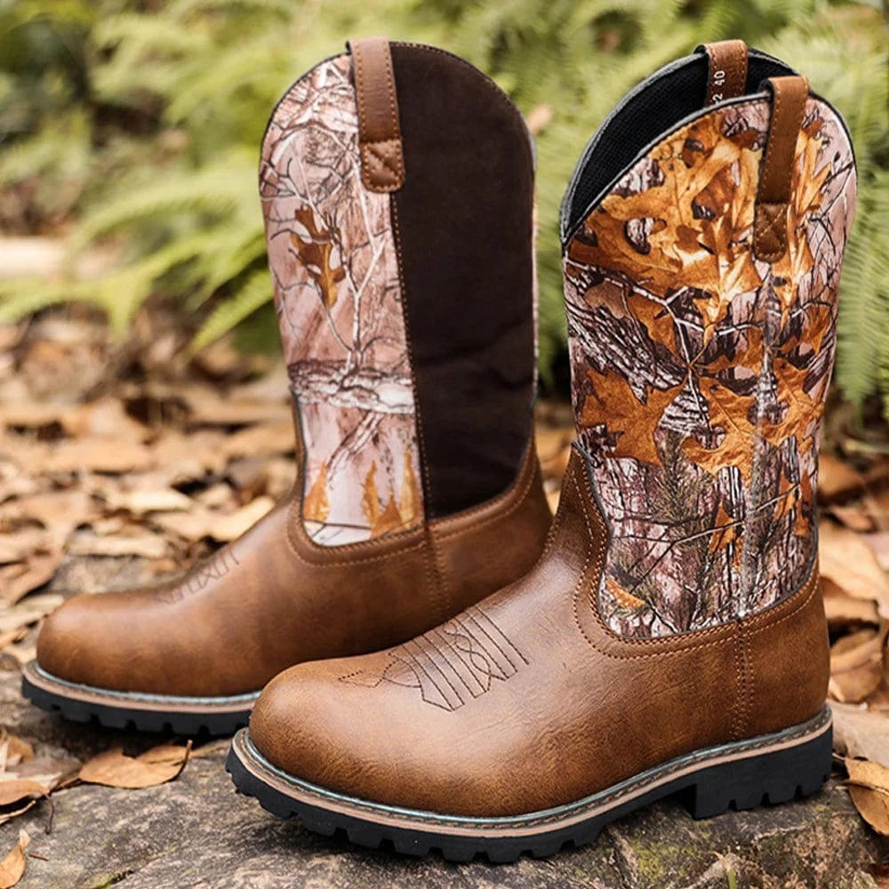 Camo cowboy boots