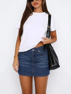 Mini jeanskjol