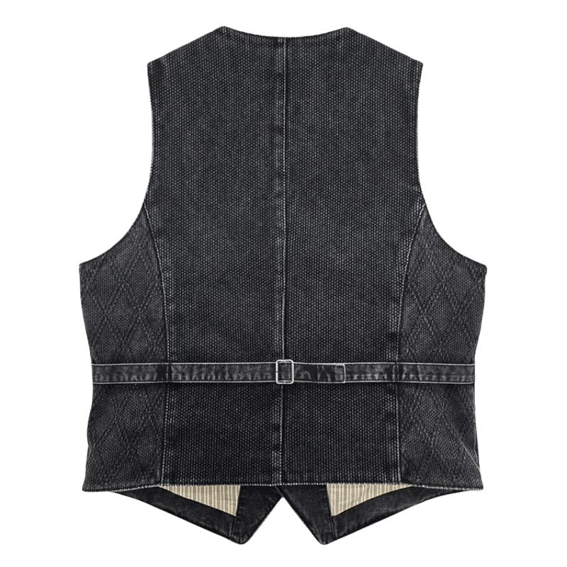 Mörkgrå väst herr