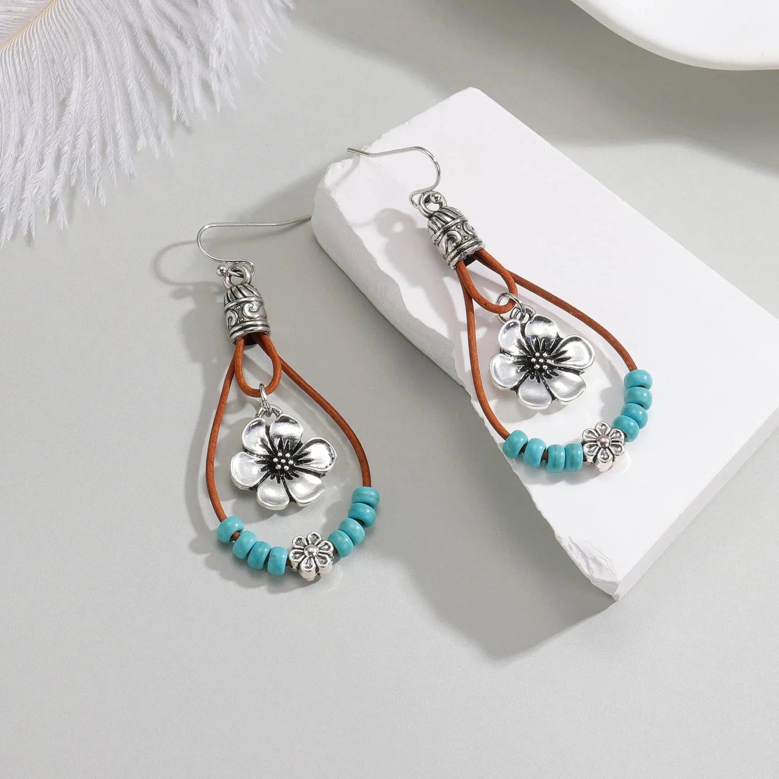 Örhängen med blommor