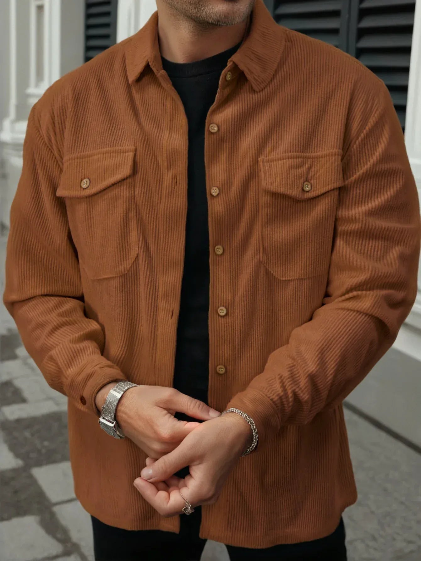 Overshirt jacka Brun / S