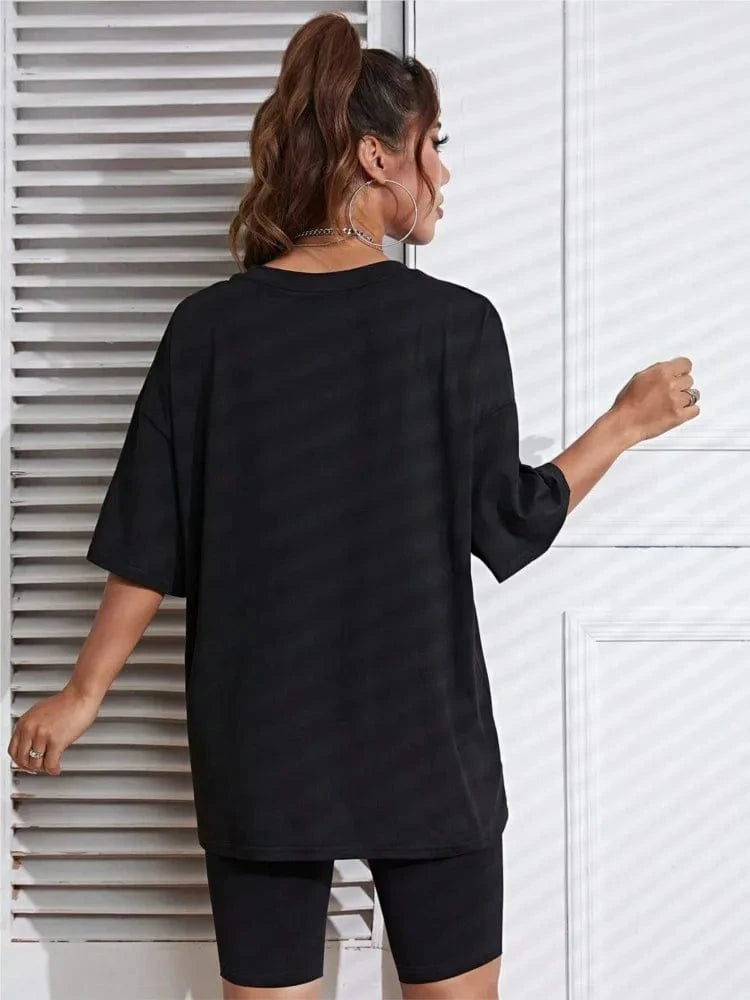 Oversize tshirt för dam med buffelkranium