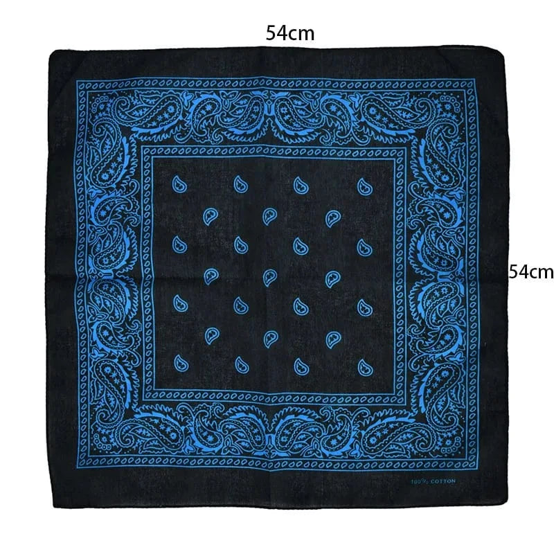 Paisley Svart Bandana