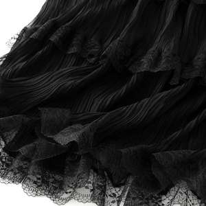 Ranch-inspirerad kjol med spets och volanger