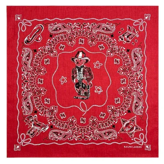 Röd bandana western