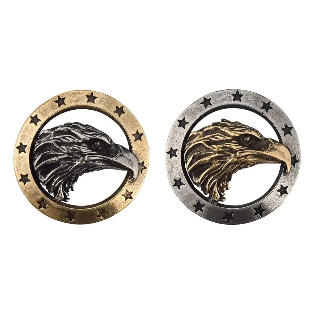 Runt Concho i Mässing med Örnhuvud