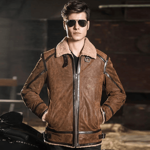 Shearling jacka herr