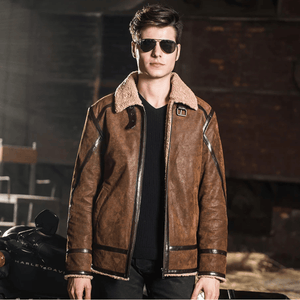 Shearling jacka herr