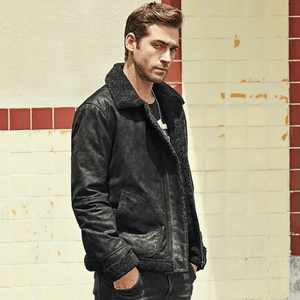 Shearling jacka man