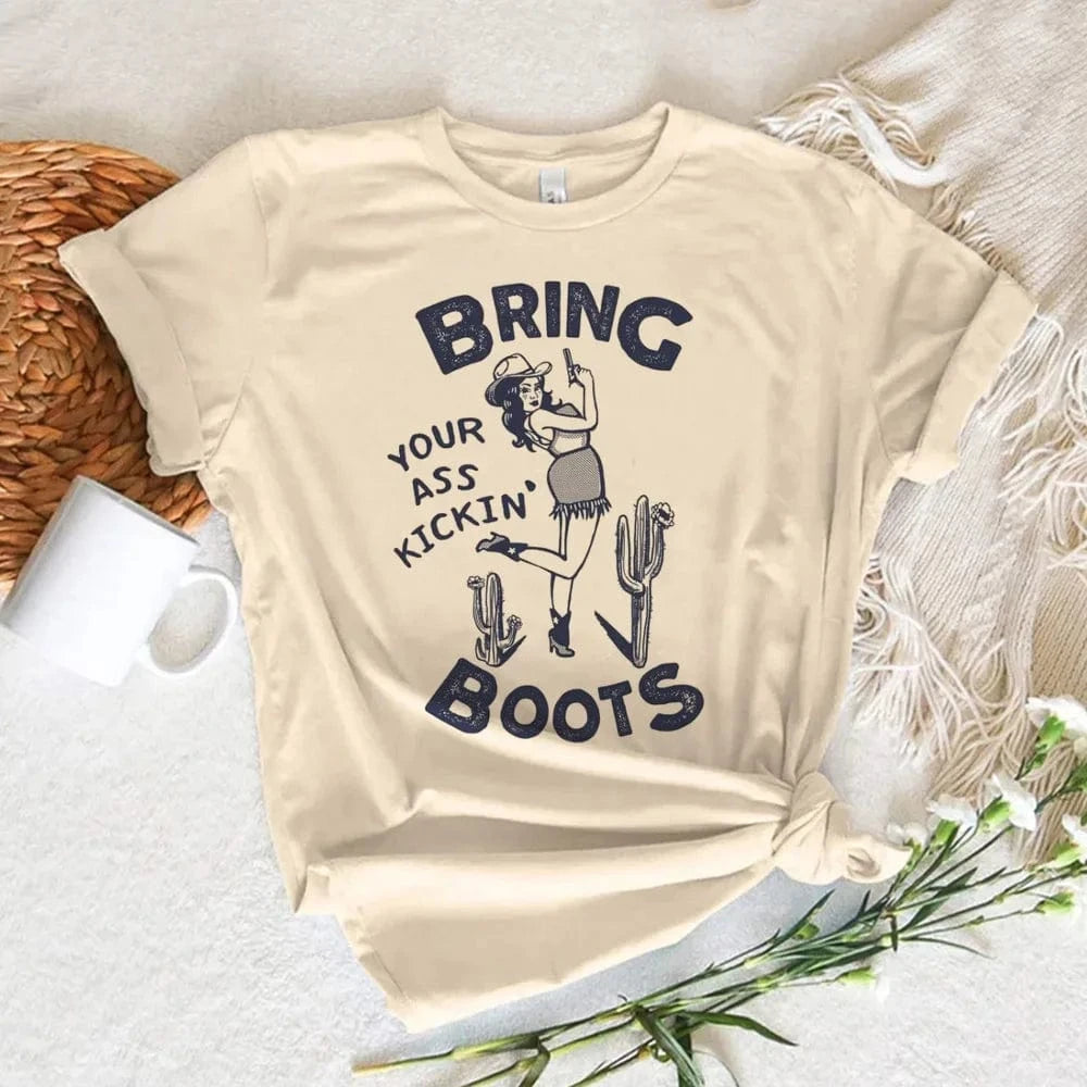 "Should've been a cowgirl" T-shirt Rodeo Style / XS