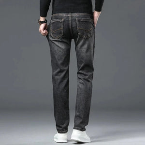 Slim fit stretchjeans för herr