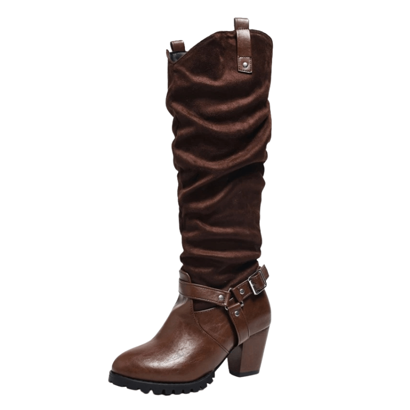 Slouch western boots