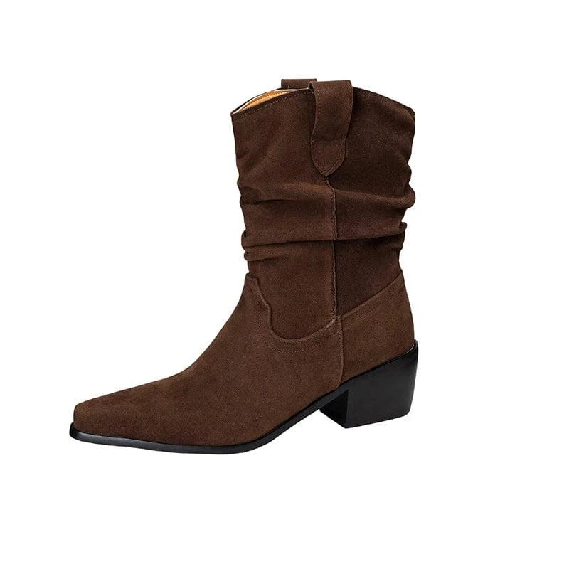 Slouchiga Cowboyboots i Mocka Brun / 35