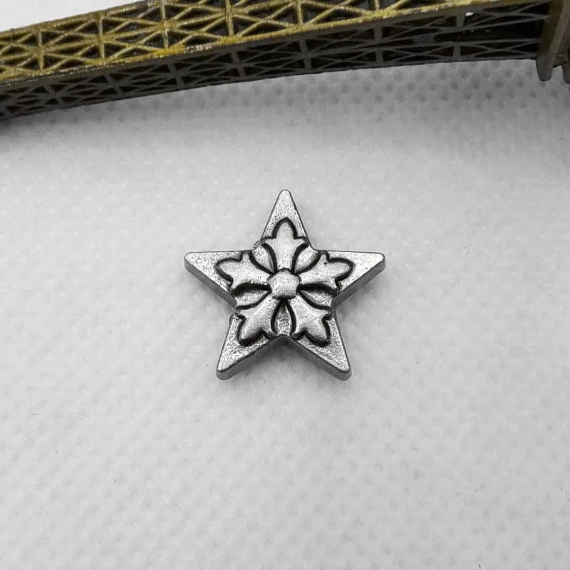 Stjärnformad Concho i Vintage Zinklegering